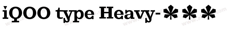 iQOO type Heavy字体转换 iQOO type Heavy字体转换